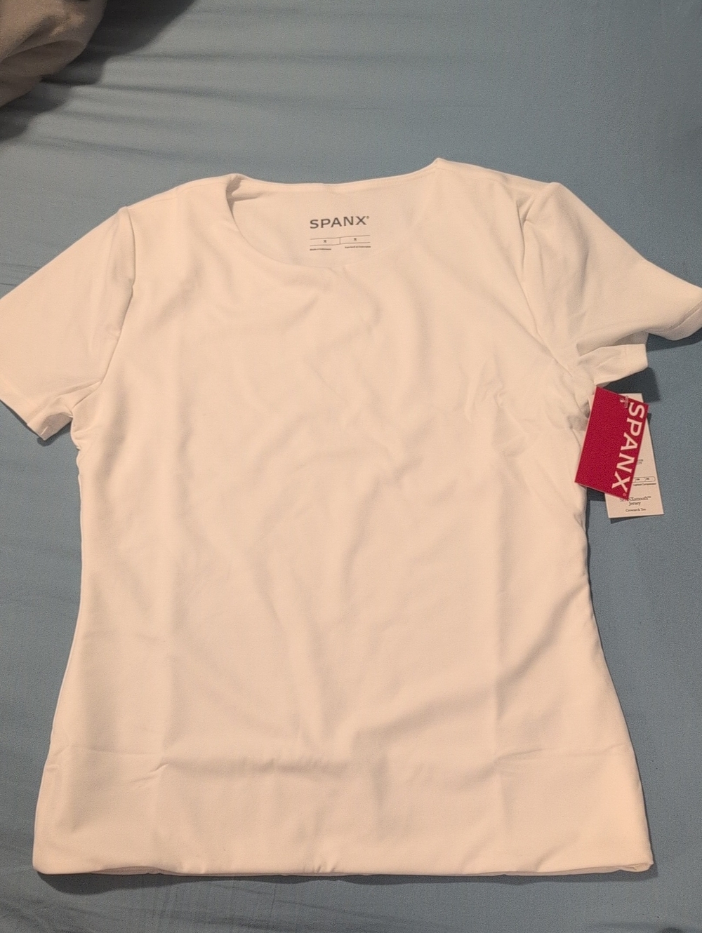 SPANXsmooth Jersey Crewneck Tee in Classic White M